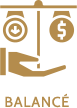 Logo profil investisseur financier balancé